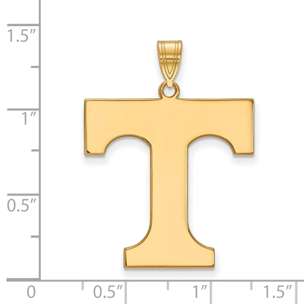 10k Yellow Gold U. of Tennessee XL Initial T Pendant