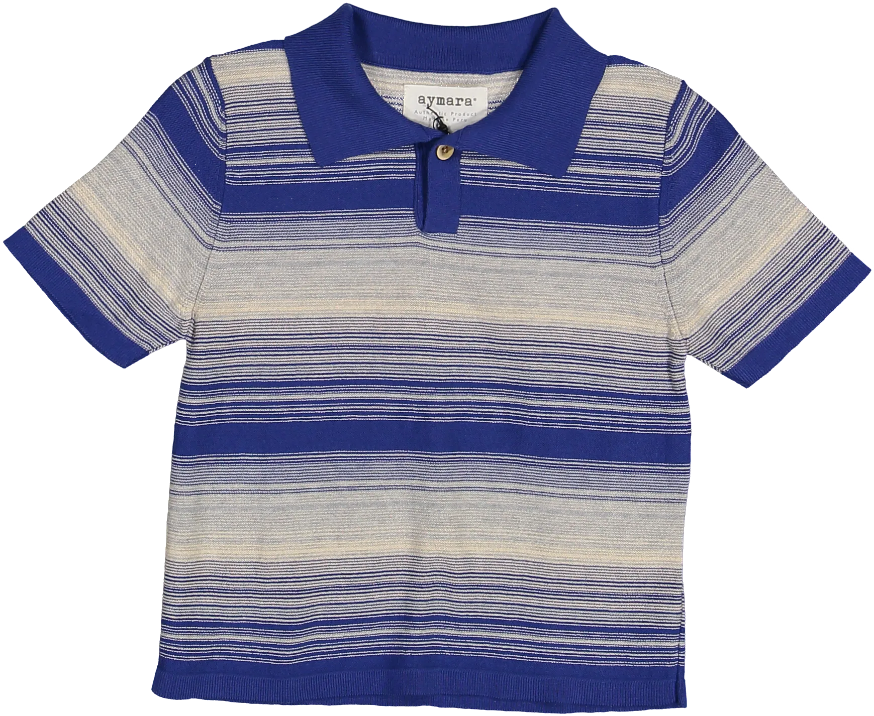 241 POLO THILO-Cobalt/Ecru/Grey