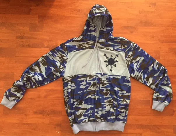 3 STARS AND SUN Camo Mens Track Jackets