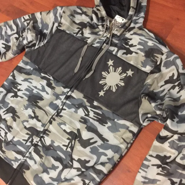 3 STARS AND SUN Camo Mens Track Jackets