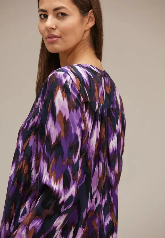 344350- Lilac Print Blouse - Street One