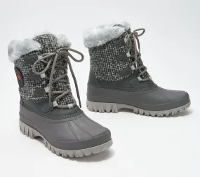 "As Is" Cougar Waterproof Lace-Up Boots- Cabin