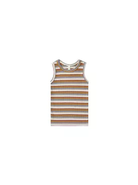 [50%OFF] ribbed tank top | multi-stripe