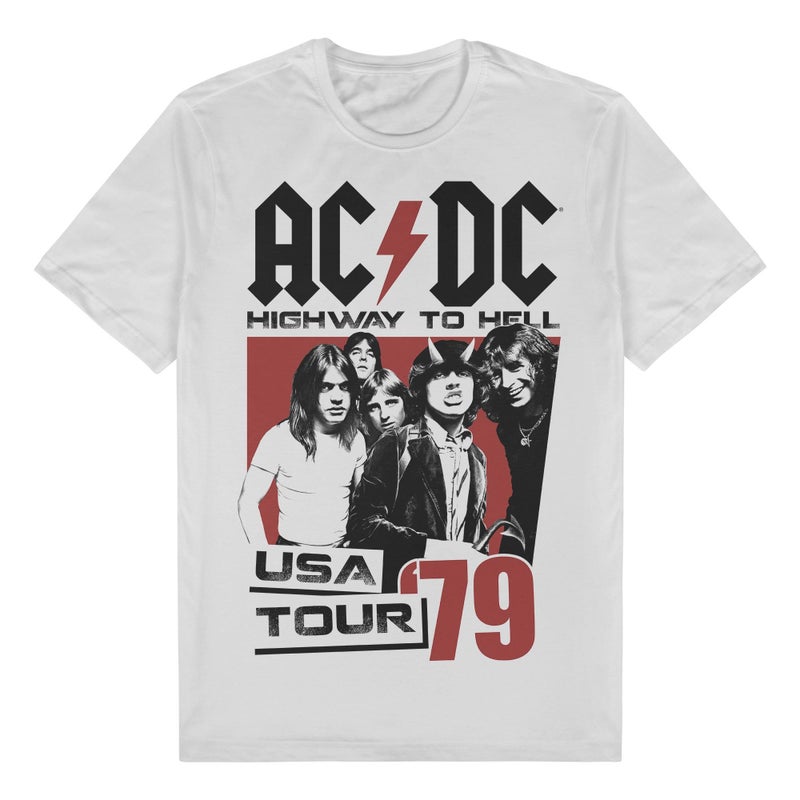 ACDC USA TOUR 79 Unisex Tee White