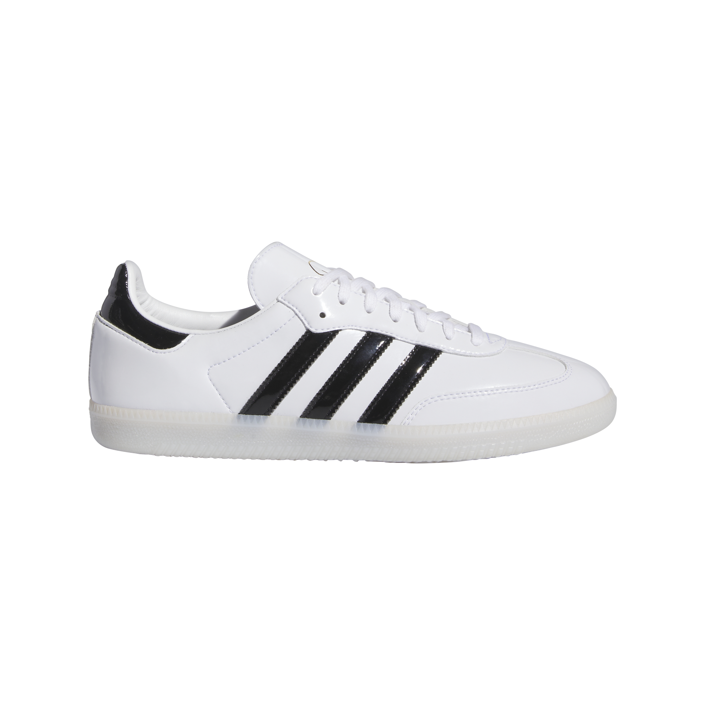 Adidas Dill Samba Patent Leather - Cloud White/Core Black/Gold Metallic