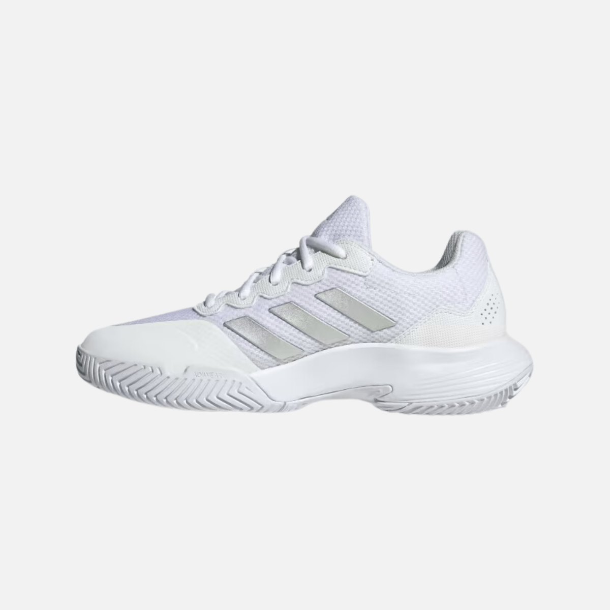 Adidas GAMECOURT 2.0 Tennis shoes -Cloud White/Silver Metallic/Cloud White