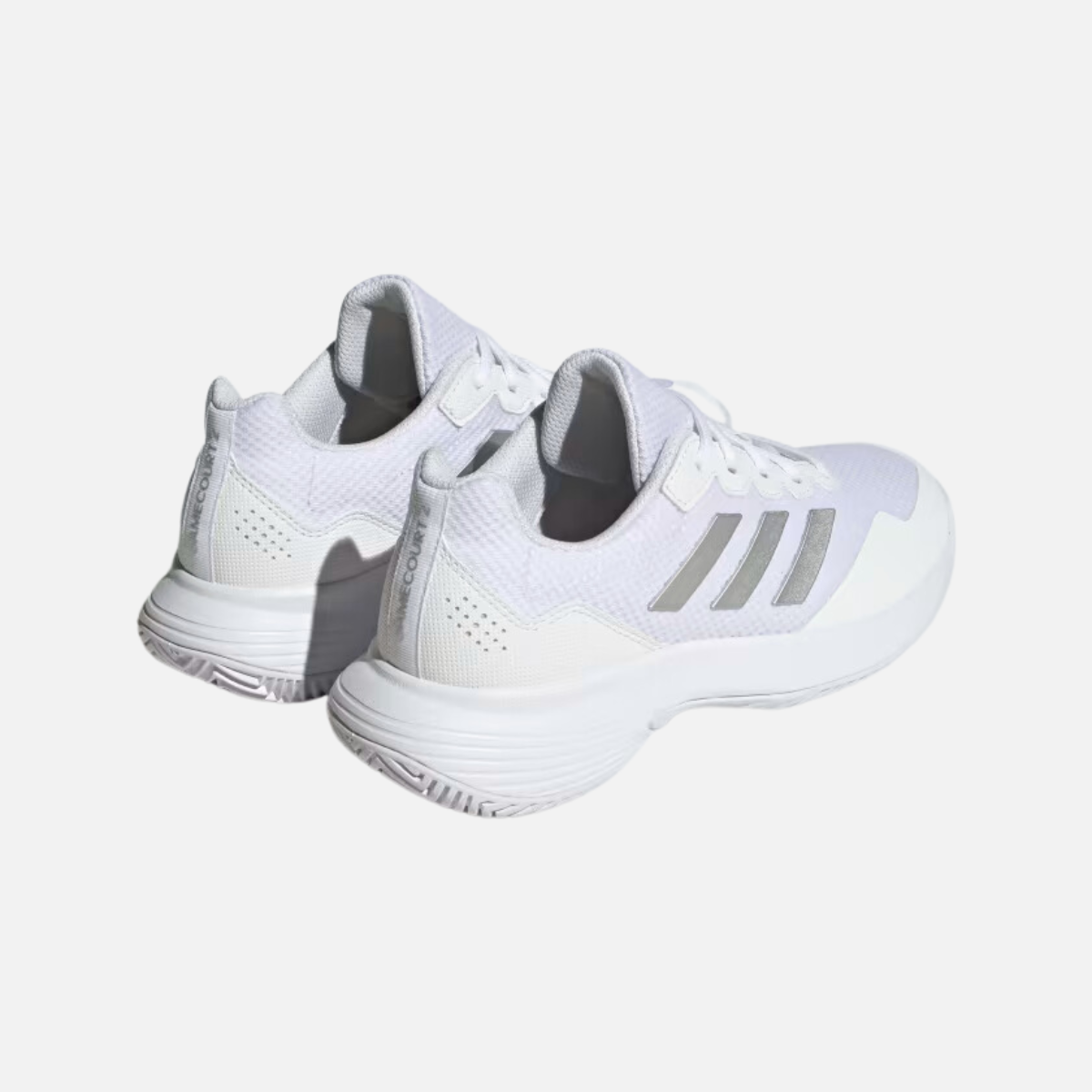 Adidas GAMECOURT 2.0 Tennis shoes -Cloud White/Silver Metallic/Cloud White