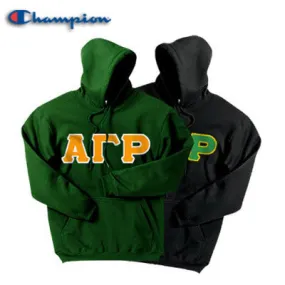 Alpha Gamma Rho Champion Powerblend Hoodie, 2-Pack Bundle Deal - Champion S700 - TWILL