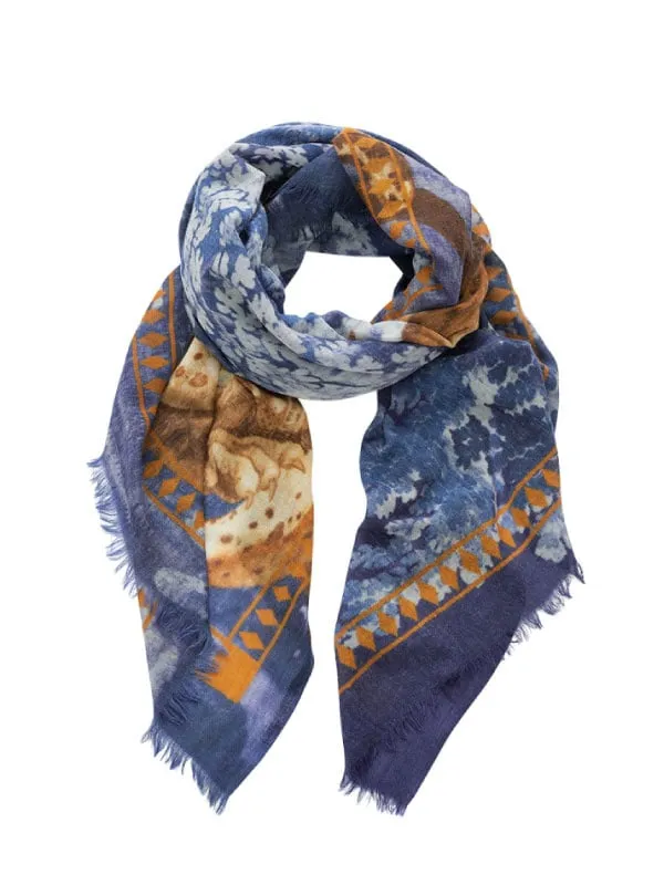 Aubusson Scarf Indigo 