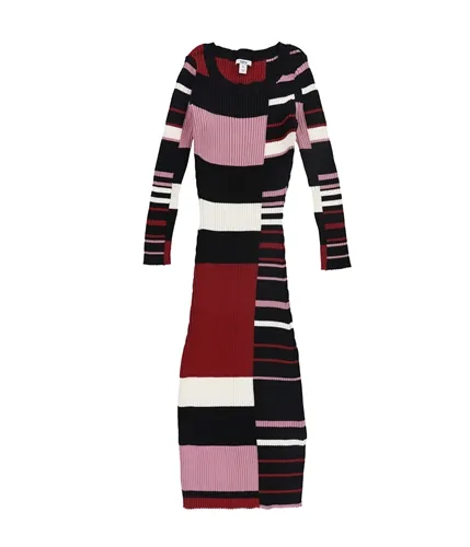 Bar Iii Womens Striped Sweater Dress, TW2