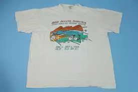 Bike Across America 1995 2000 MIle Made in USA 90's Bicycle Marathon AZ to DC T-Shirt