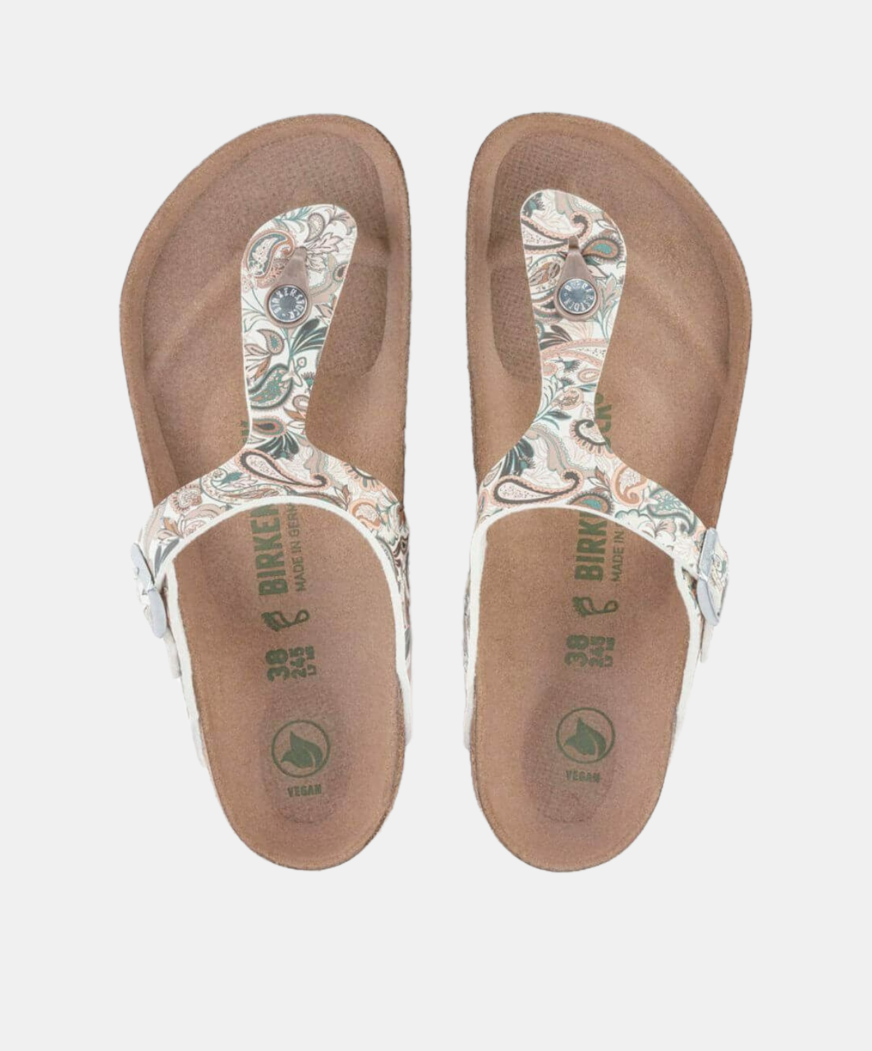 Birkenstock Gizeh BF Paisley Light Rose/Multicolour Vegan Sandals