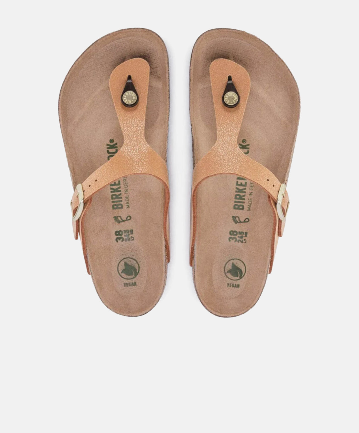 Birkenstock Gizeh BirkiBuc Earthy Pecan Vegan Sandals