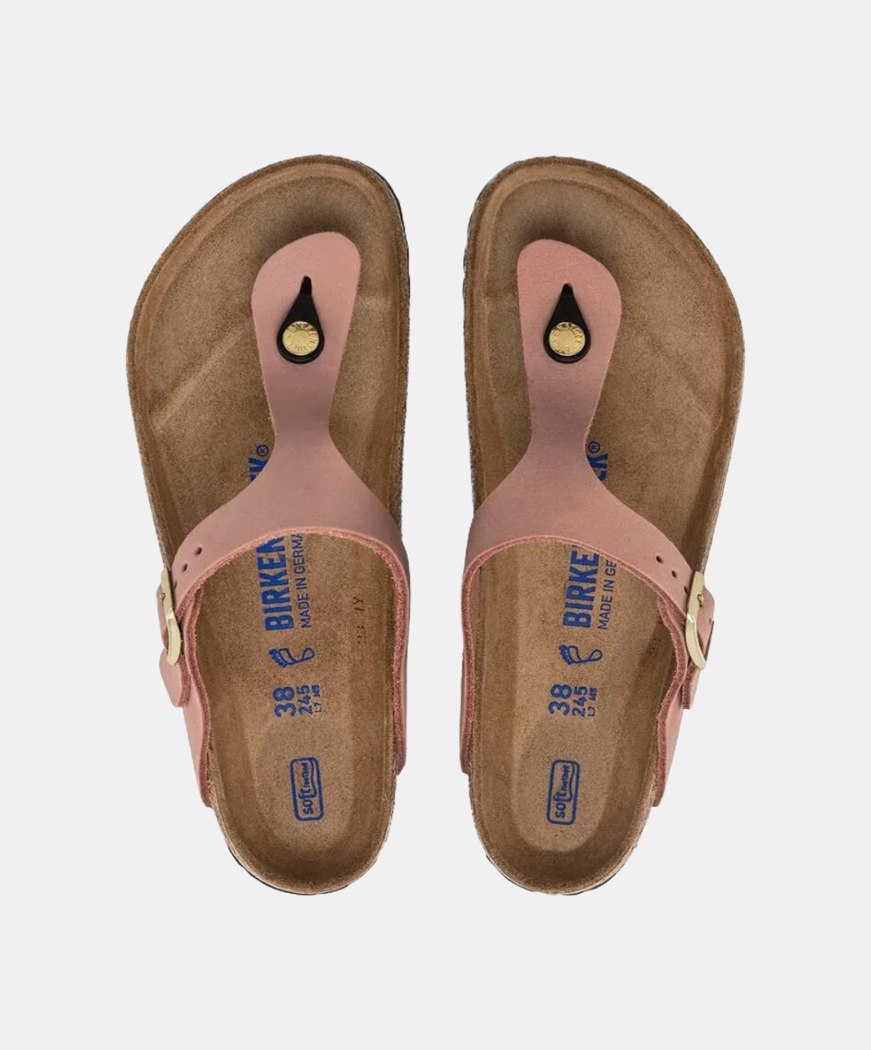 Birkenstock Gizeh Nubuck Leather Old Rose SFB Sandals