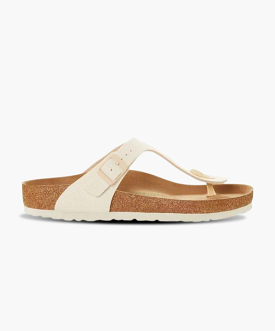 Birkenstock Gizeh Textile Canvas Eggshell Vegan Sandals