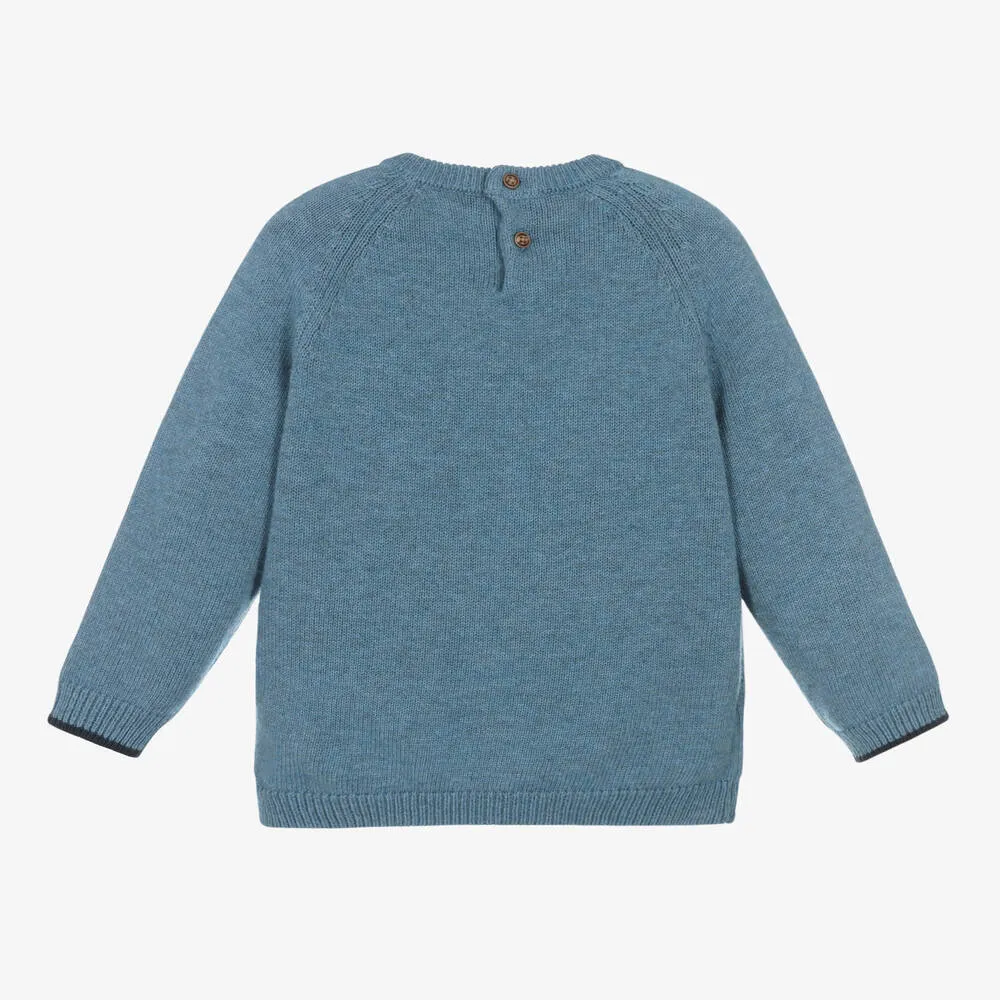 Boys Blue Knitted Sweater