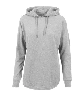 Build Your Brand Womens/Ladies Oversized Hoodie (Gray) - UTRW6479