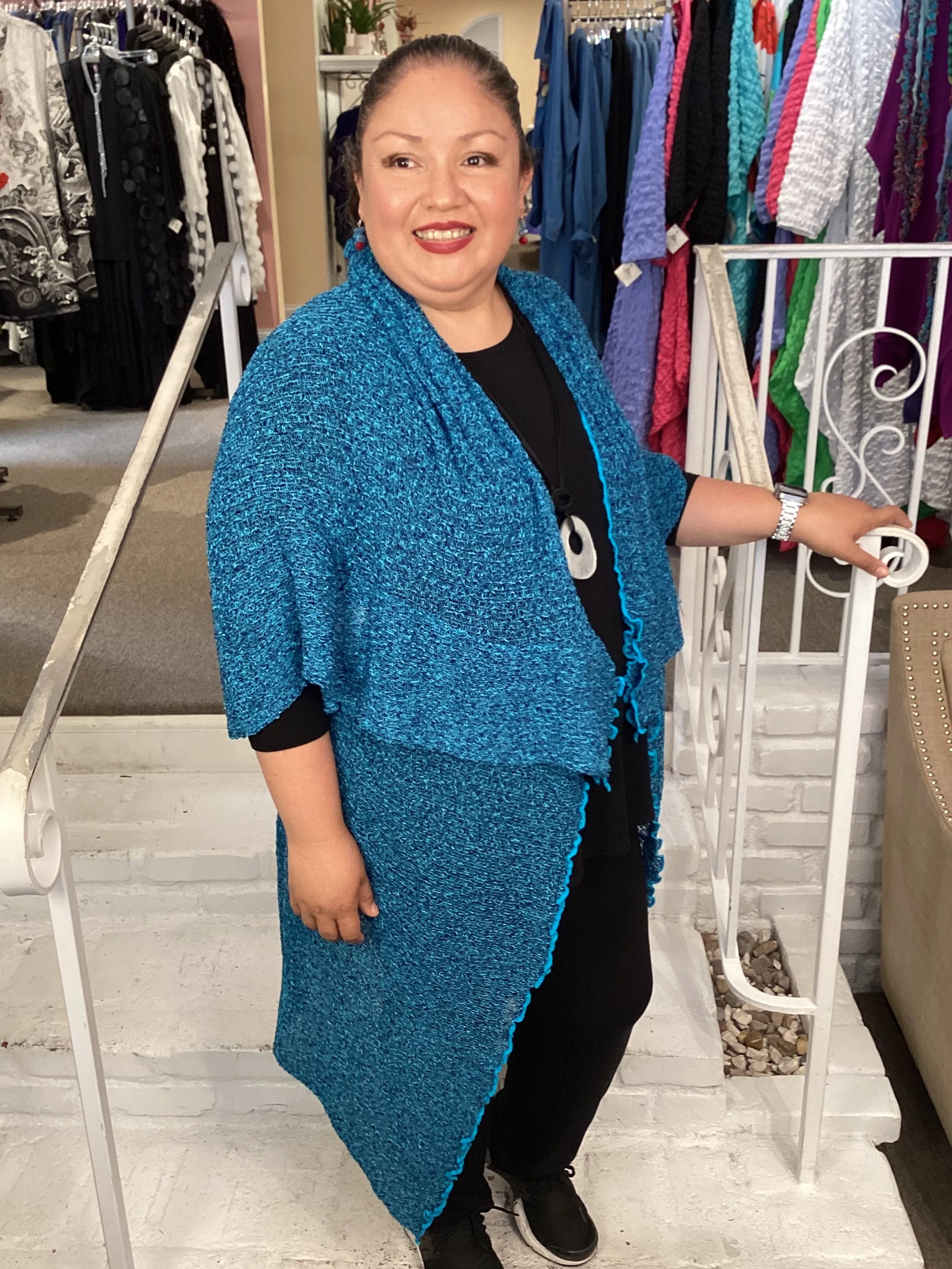 BUTTERFLY DUSTER - INDIGO TURQ