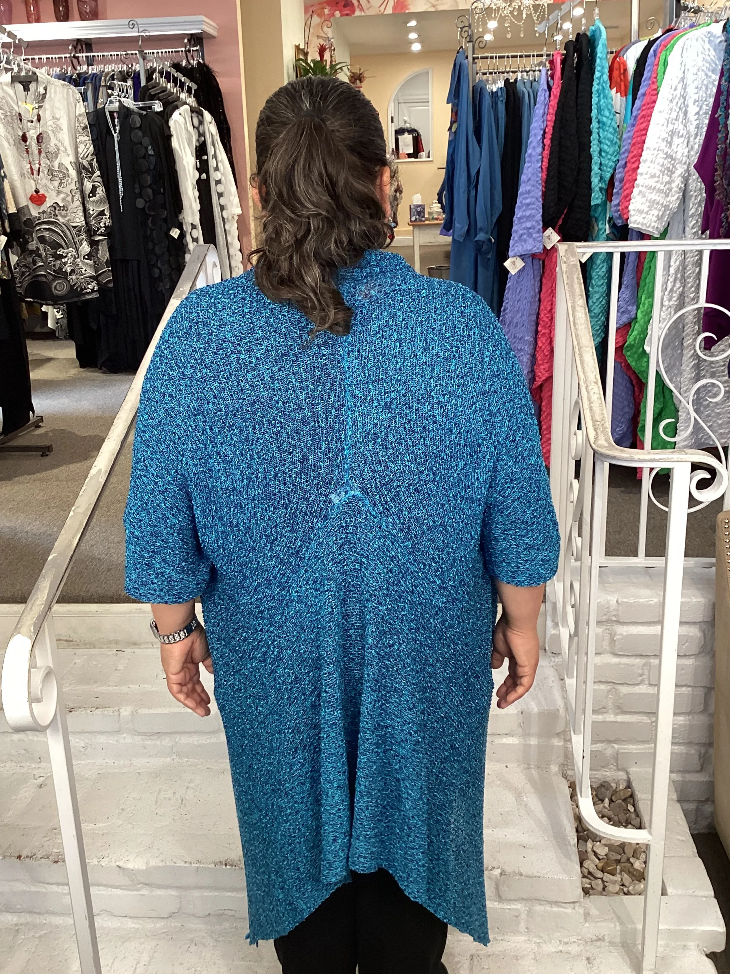 BUTTERFLY DUSTER - INDIGO TURQ