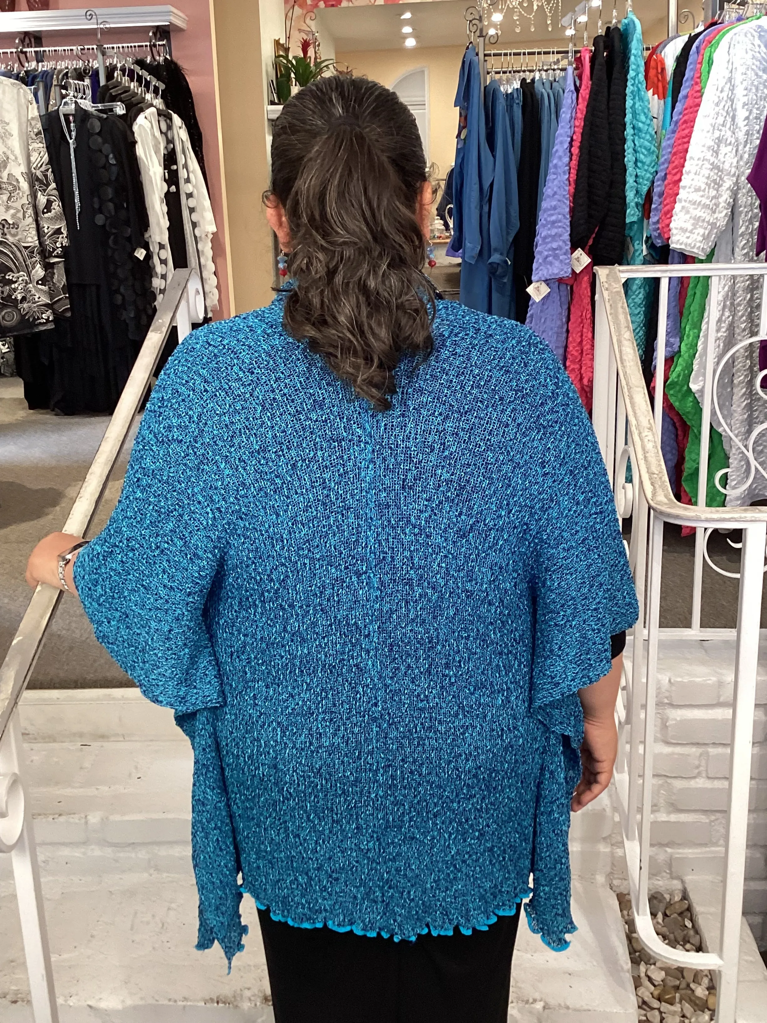 BUTTERFLY DUSTER - INDIGO TURQ