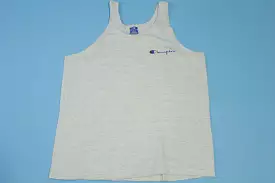 Champion Vintage 80's Heathered Gray Script Spellout Made in USA Tank Top Shirt