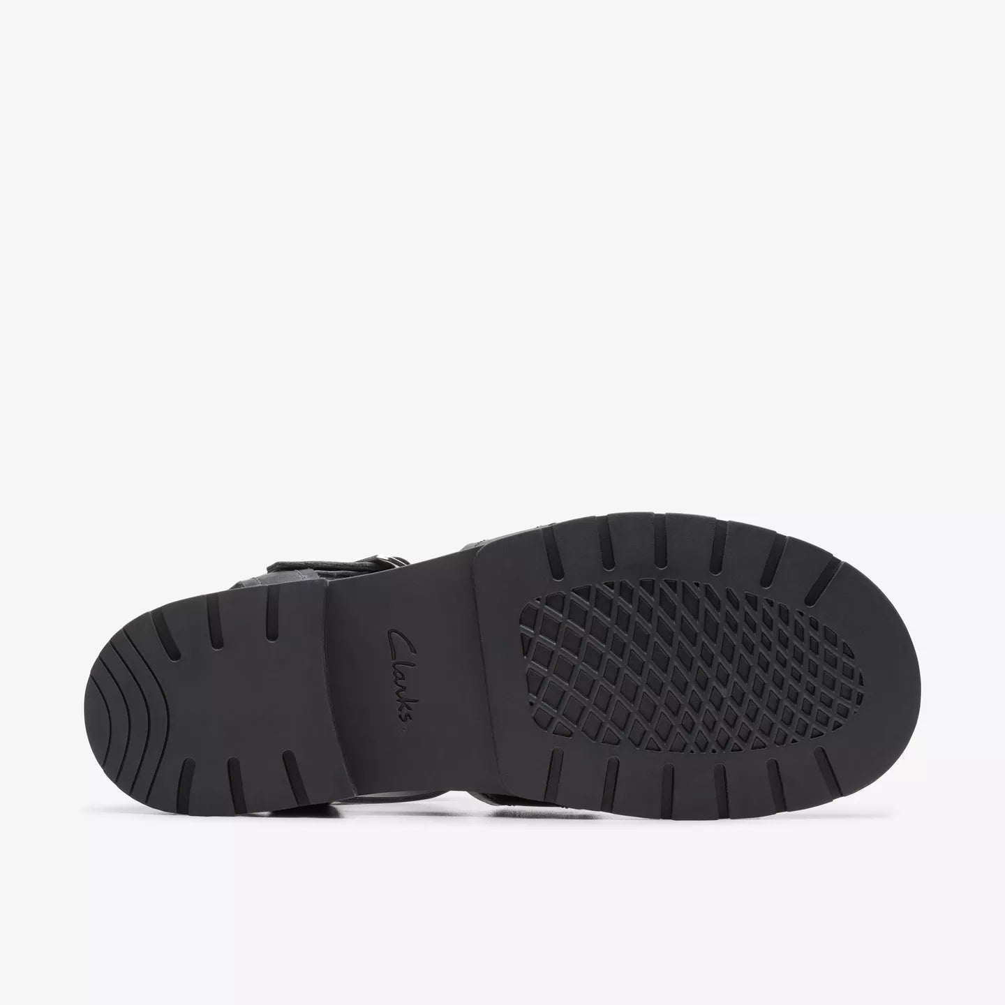 Clarks Orinoco Cove Black Leather Sandals