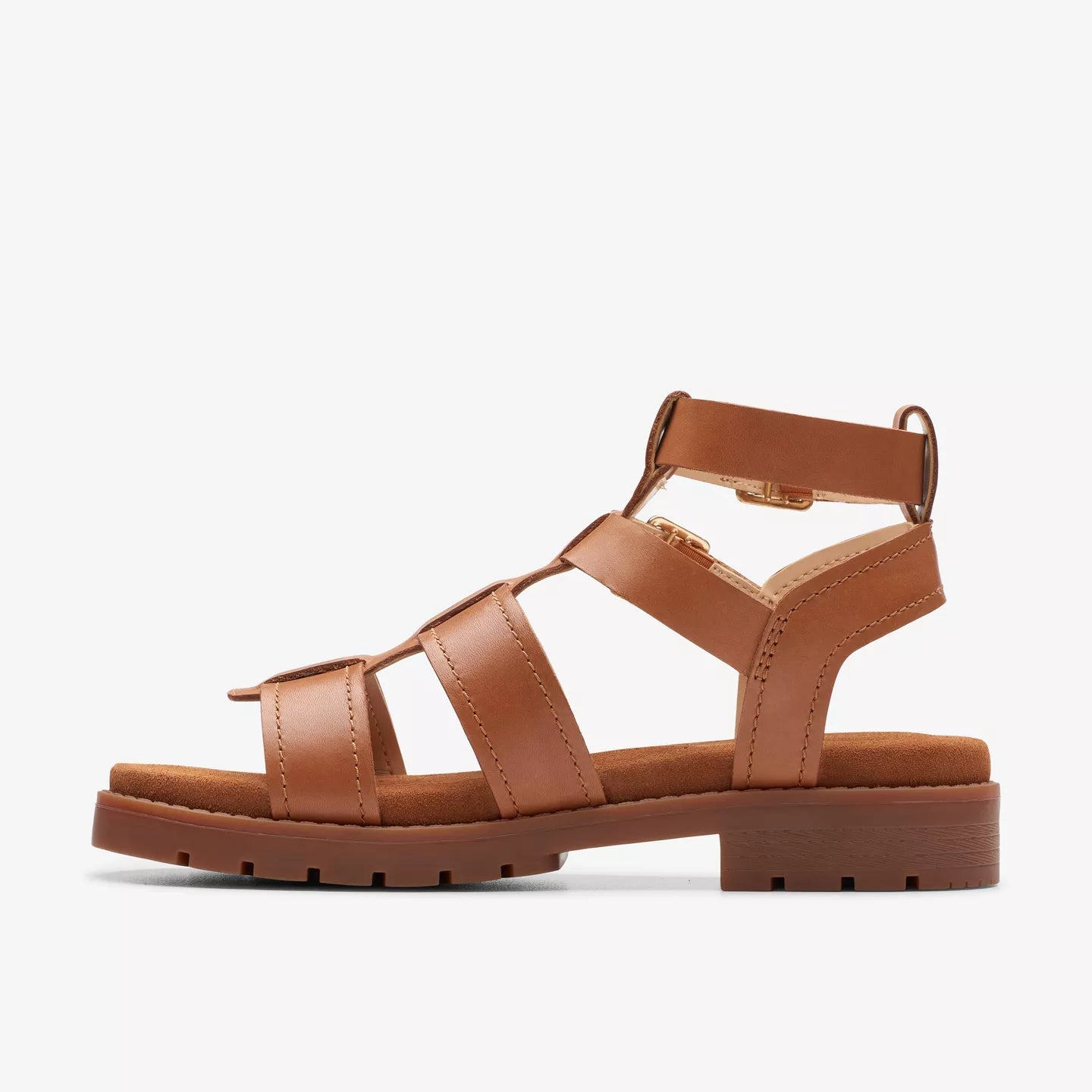 Clarks Orinoco Cove Tan Leather Sandals