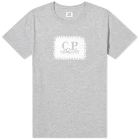 C.P. Company Stitch Block Logo T-ShirtGrey Melange