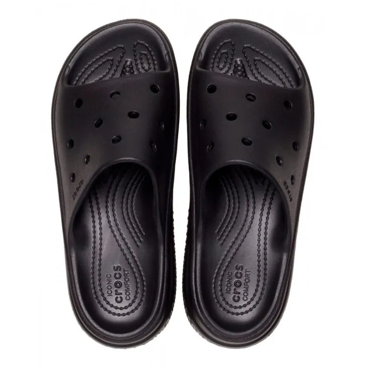 Crocs Classic Platform 209346 Stomp Slide Black