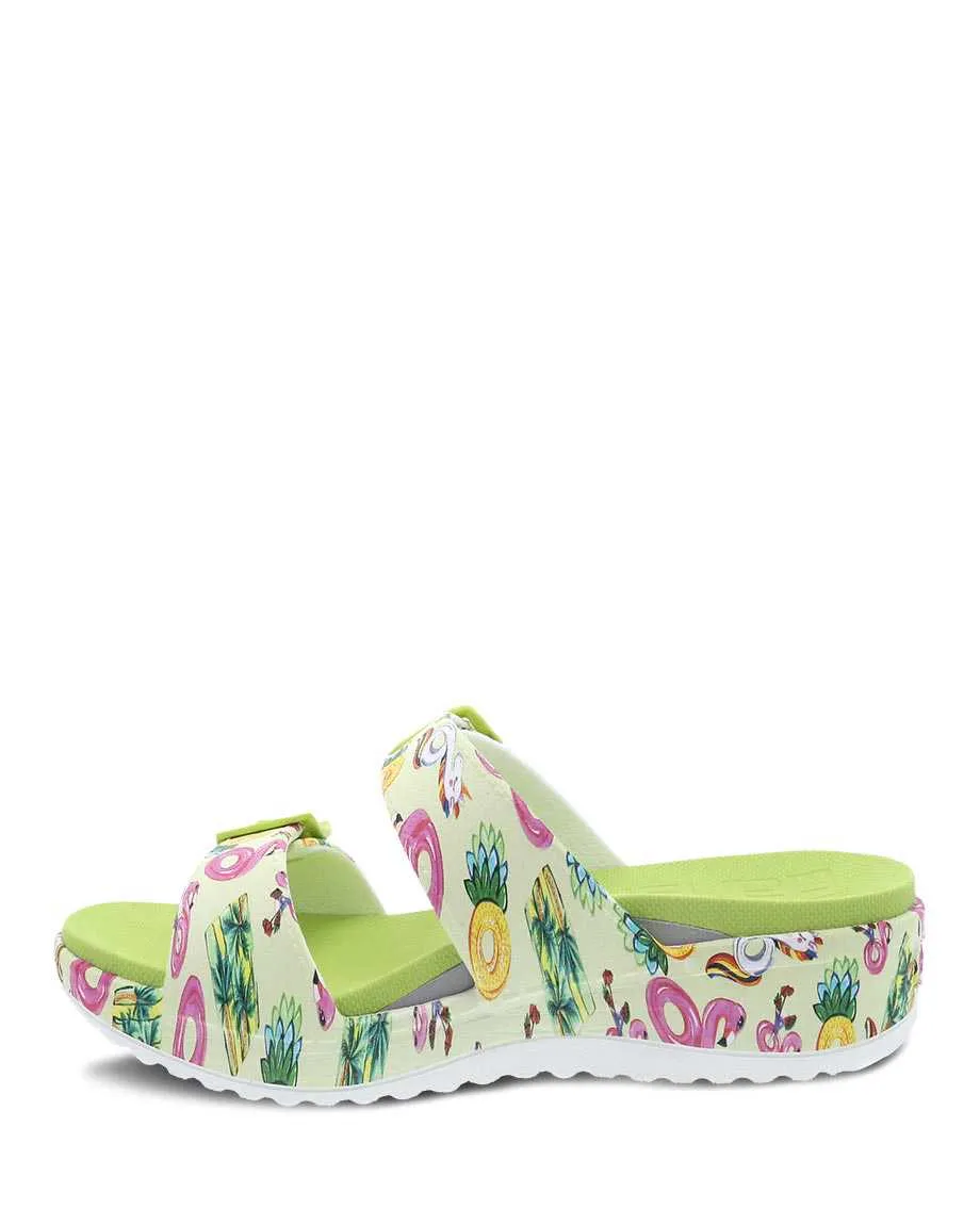 Dansko Womens Kandi Molded Eva Sandal- Pool Floats