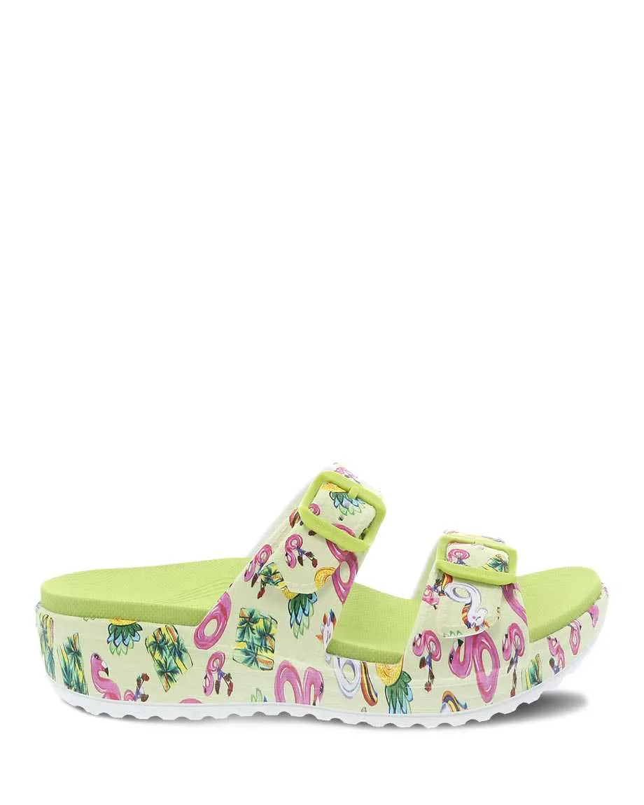 Dansko Womens Kandi Molded Eva Sandal- Pool Floats