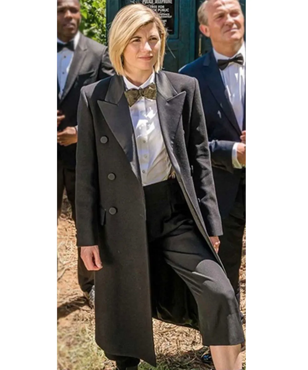 Doctor Who Jodie Whittaker Black Wool Coat