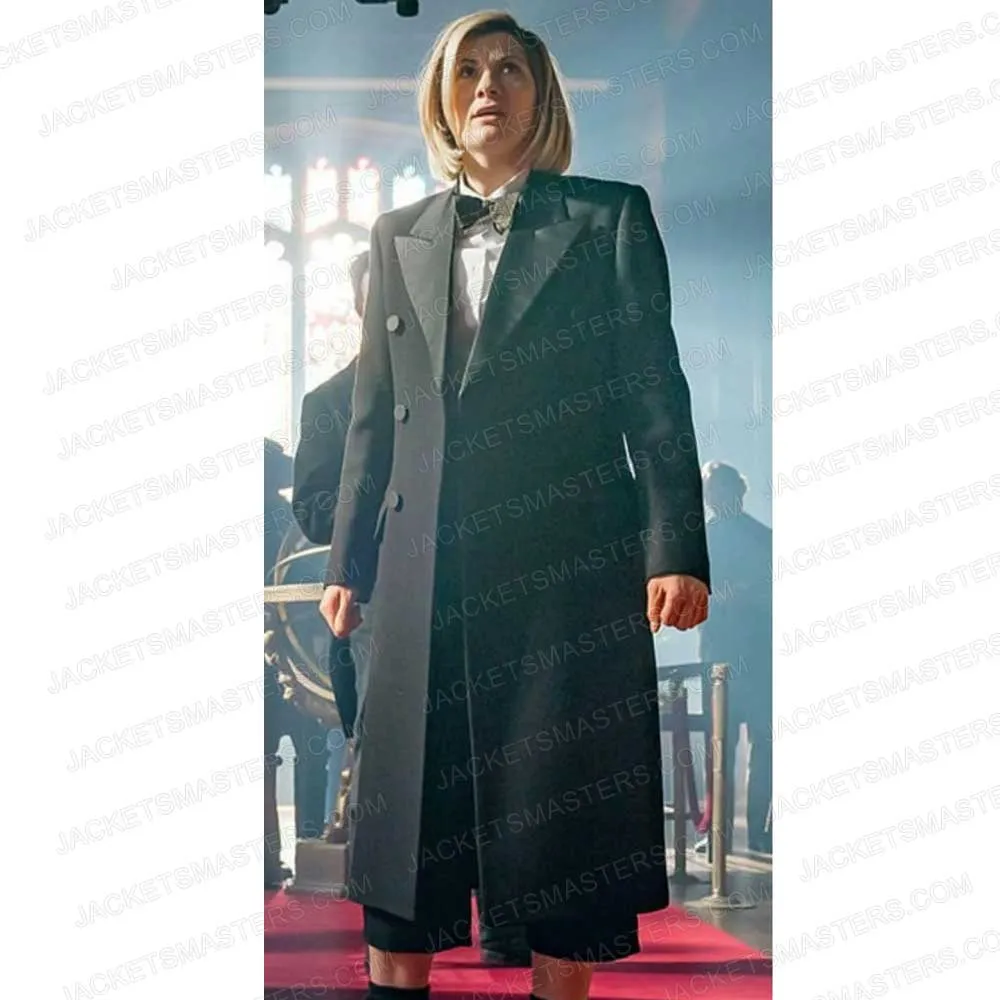 Doctor Who Jodie Whittaker Black Wool Coat