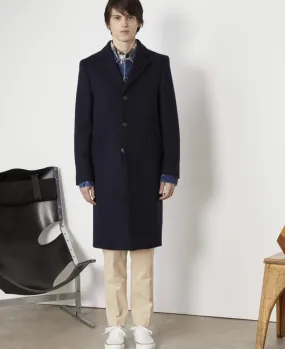 Double Face Wool Soft Jack Coat - Navy