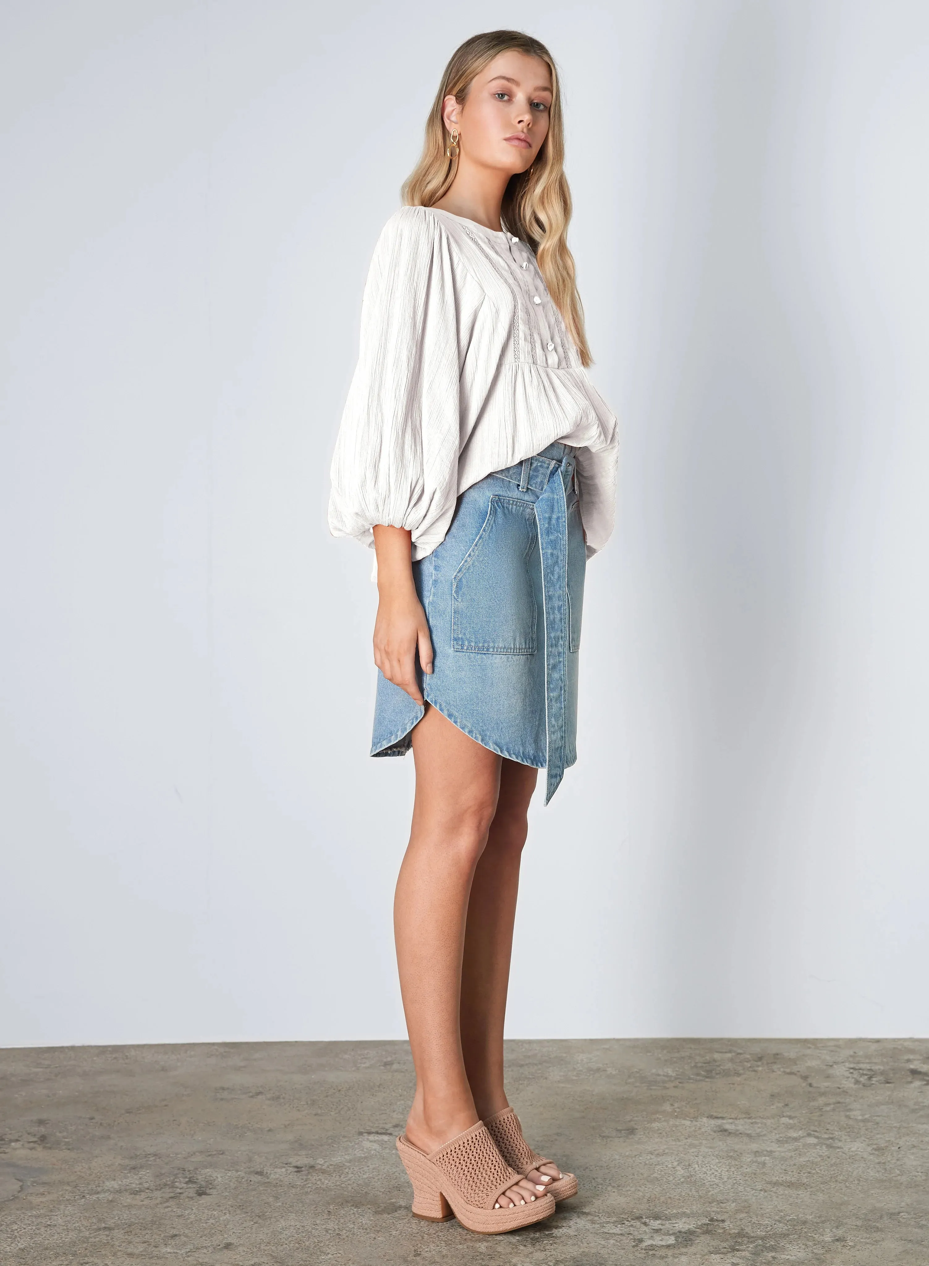 Esmaee Dune Blouse - Coconut