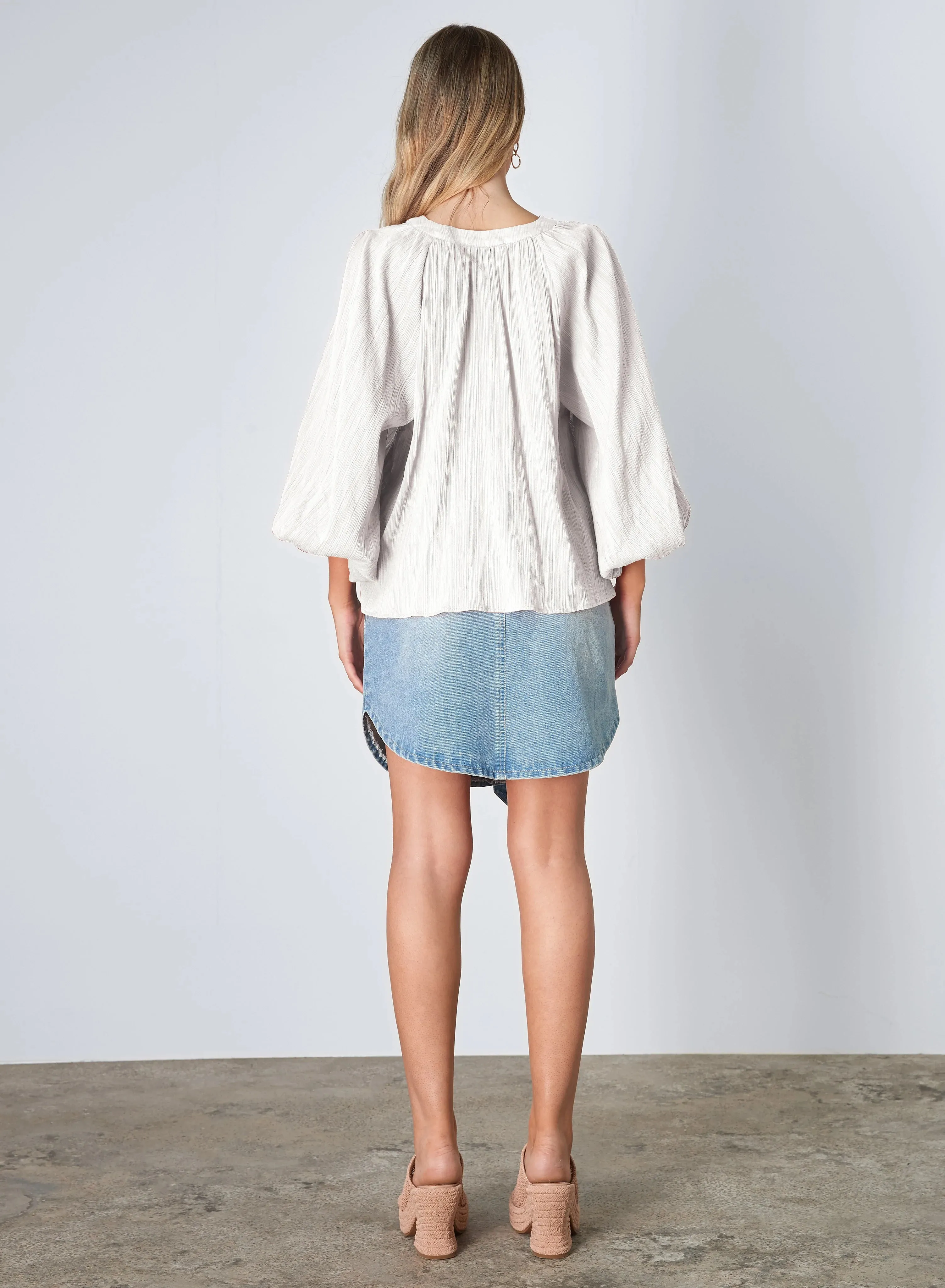 Esmaee Dune Blouse - Coconut