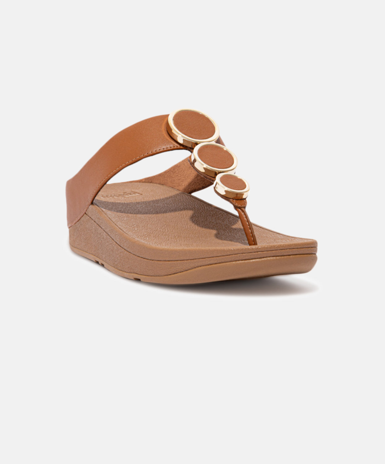 FitFlop Halo Leather Toe Post Sandals Brown