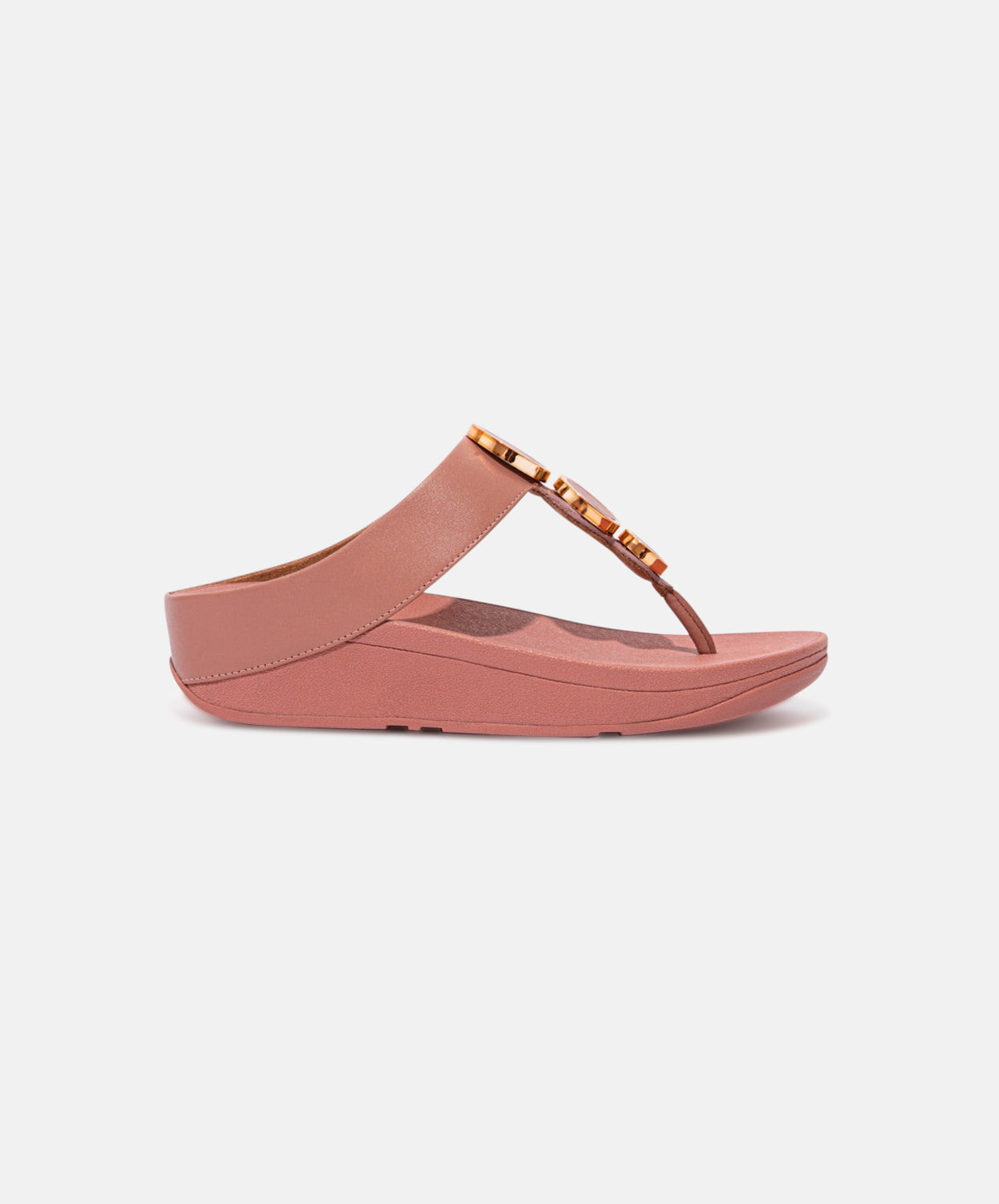 FitFlop Halo Leather Toe Post Sandals Pink