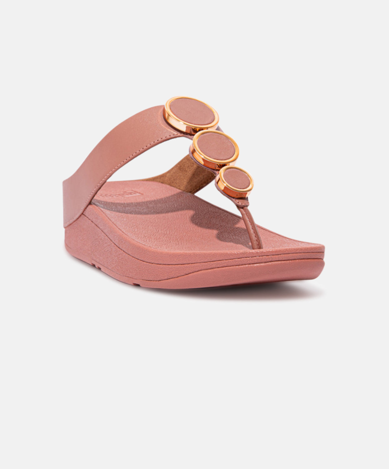 FitFlop Halo Leather Toe Post Sandals Pink