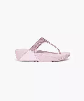 FitFlop Lulu Crystal Embellished Toe Post Sandals Purple