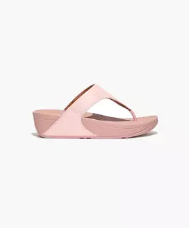 FitFlop Lulu Leather Toe Post Sandals Pink