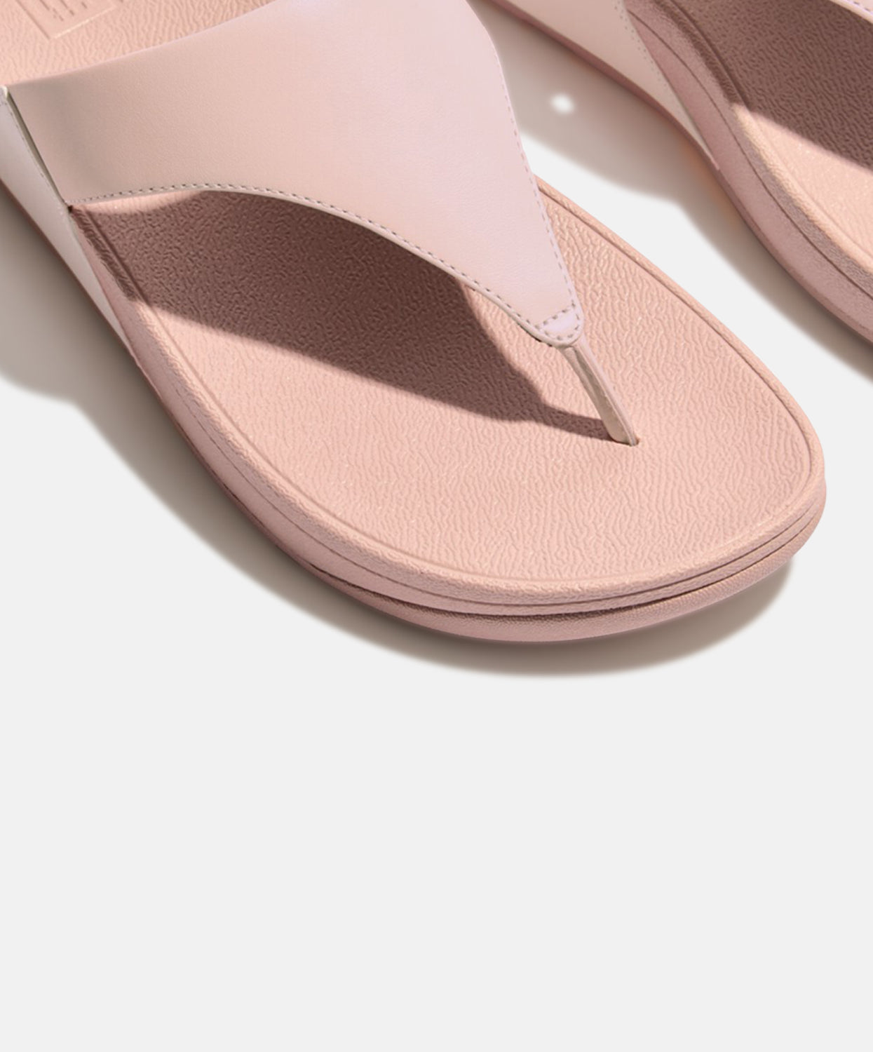 FitFlop Lulu Leather Toe Post Sandals Pink