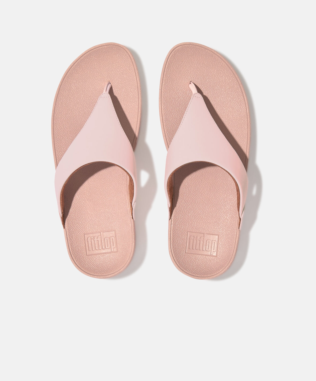 FitFlop Lulu Leather Toe Post Sandals Pink