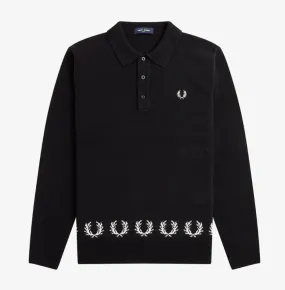 FRED PERRY  |Unisex Wool Street Style Long Sleeves Plain Cotton Logo