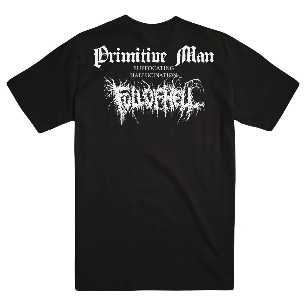 FULL OF HELL & PRIMITIVE MAN Suffocating Hallucination T-Shirt