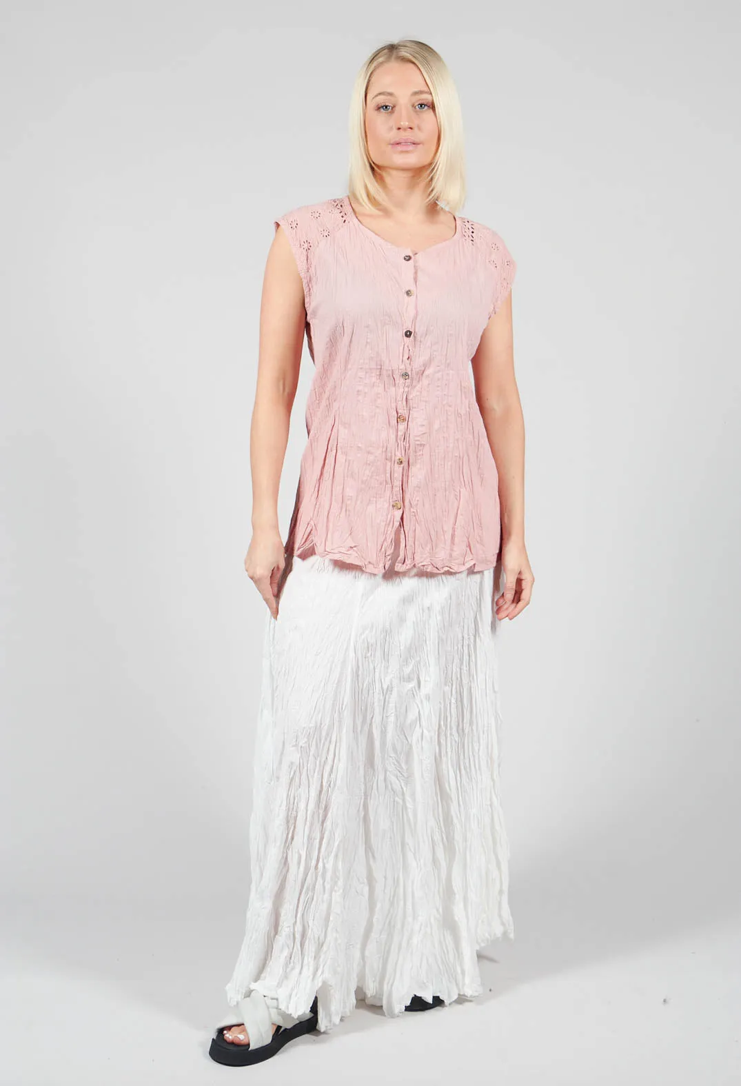 Geraniund Blouse in Lotus Pink