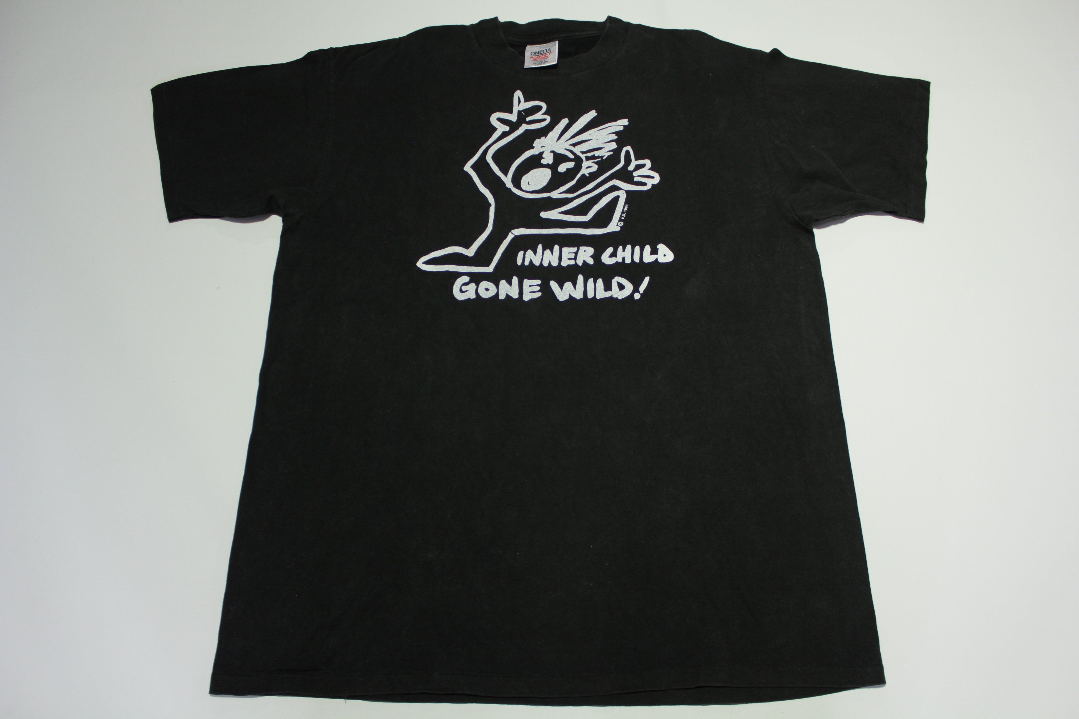 Inner Child Gone Wild Vintage 1991 Oneita 90's Single Stitch T-Shirt