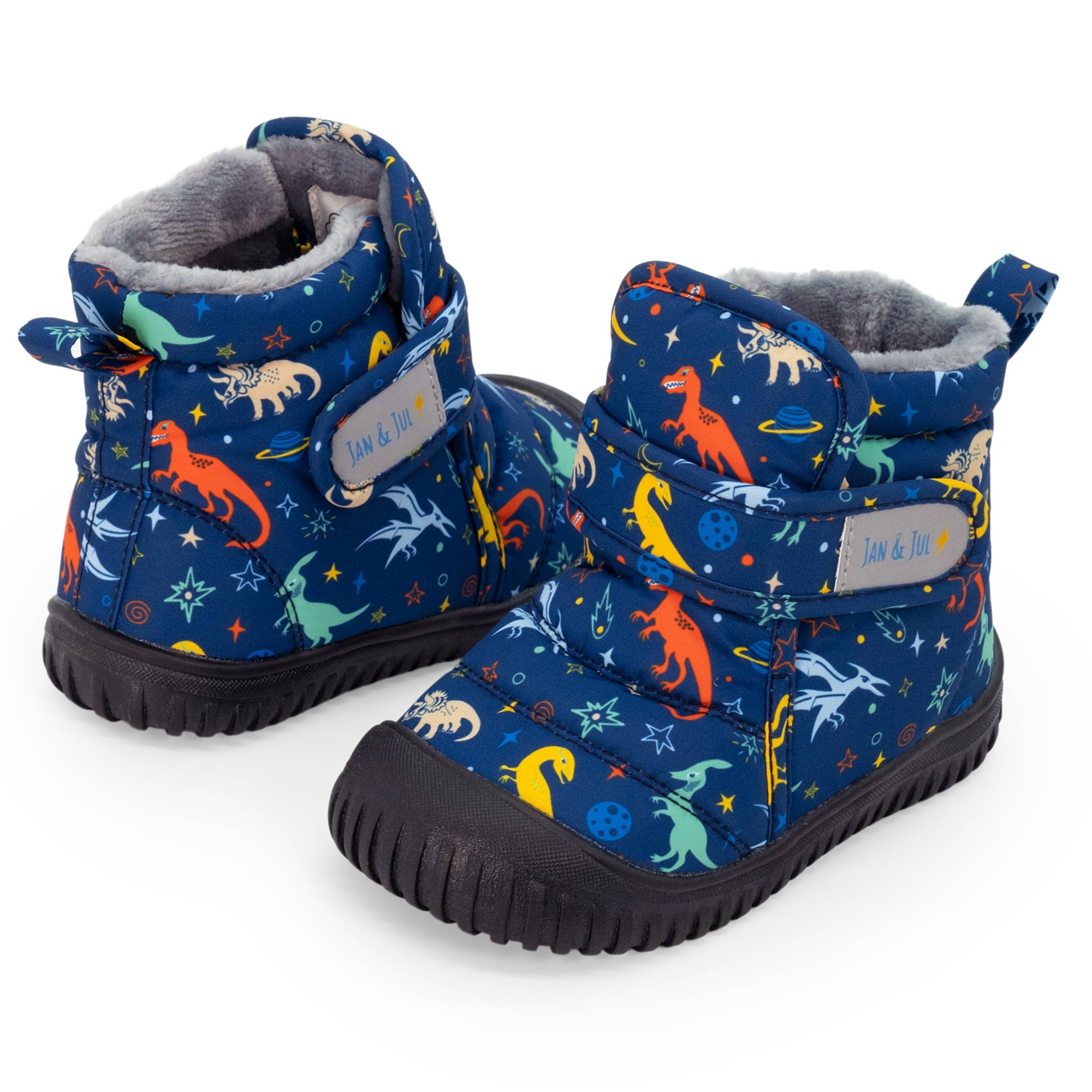 Jan & Jul Space Dinos Toasty-Dry Booties