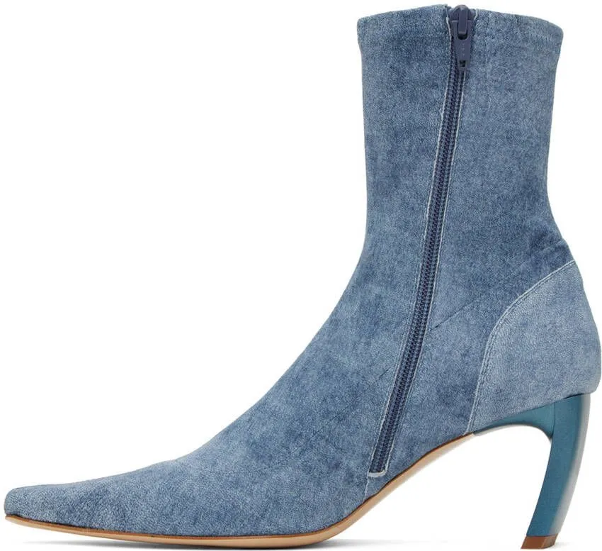 KNWLS Blue Serpent Boots