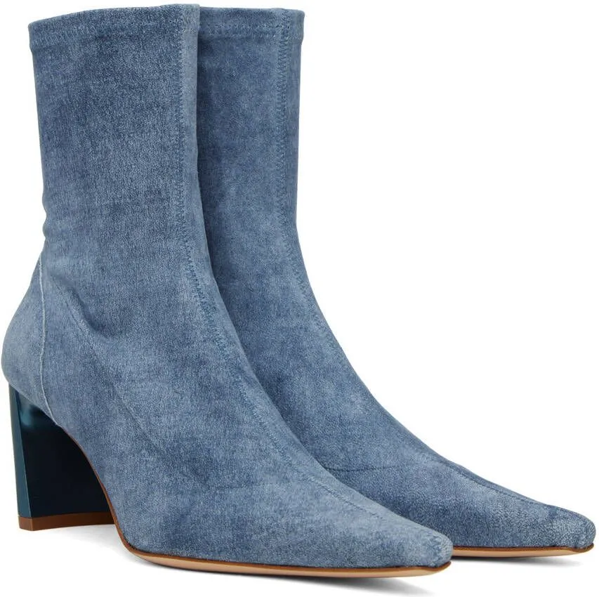 KNWLS Blue Serpent Boots